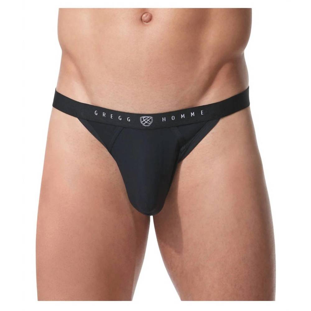 NEW GREGG HOMME men's room-max thong brief in black